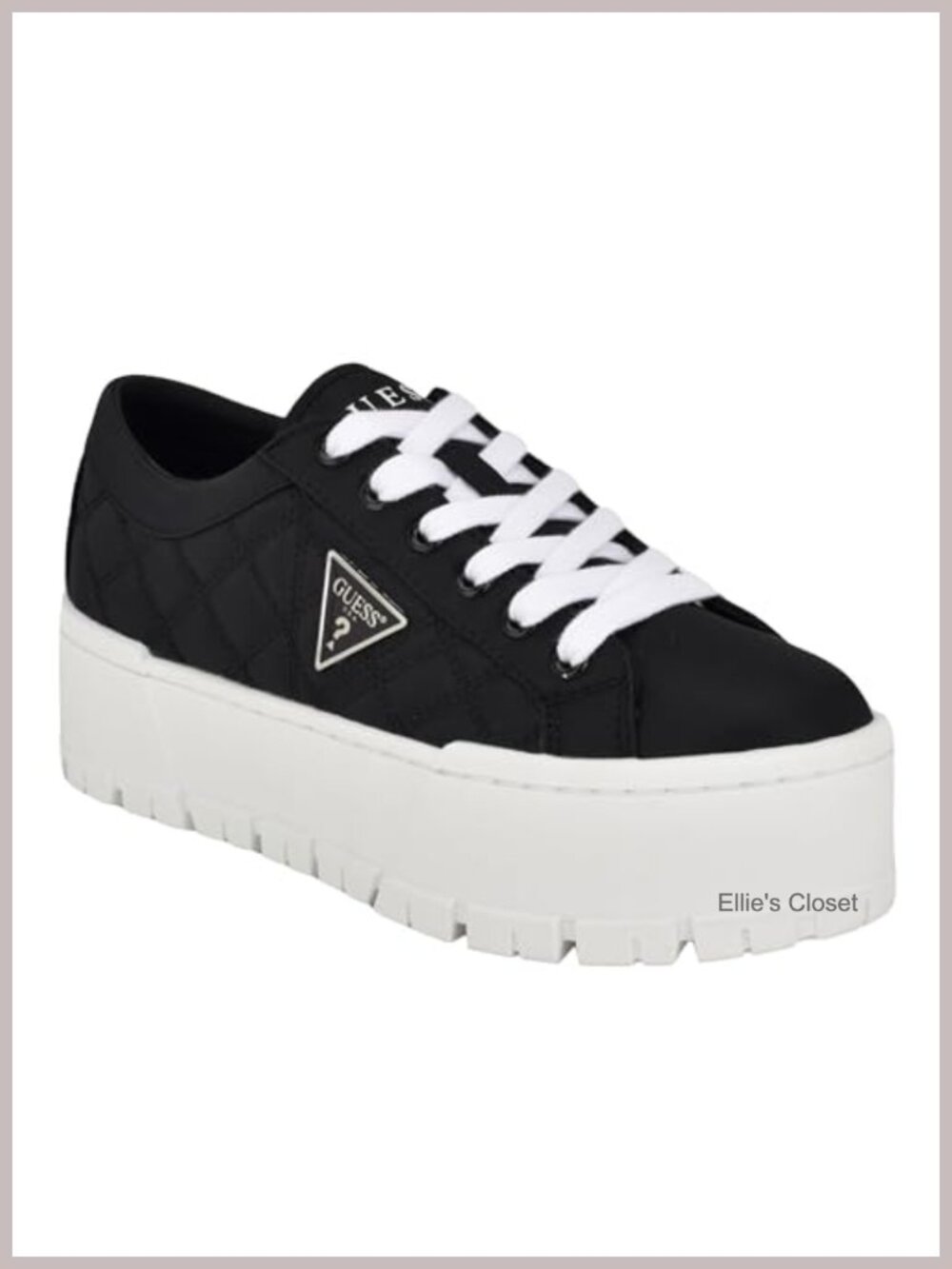 Chunky Platform Low Top Lace Up Sneakers Cushioned